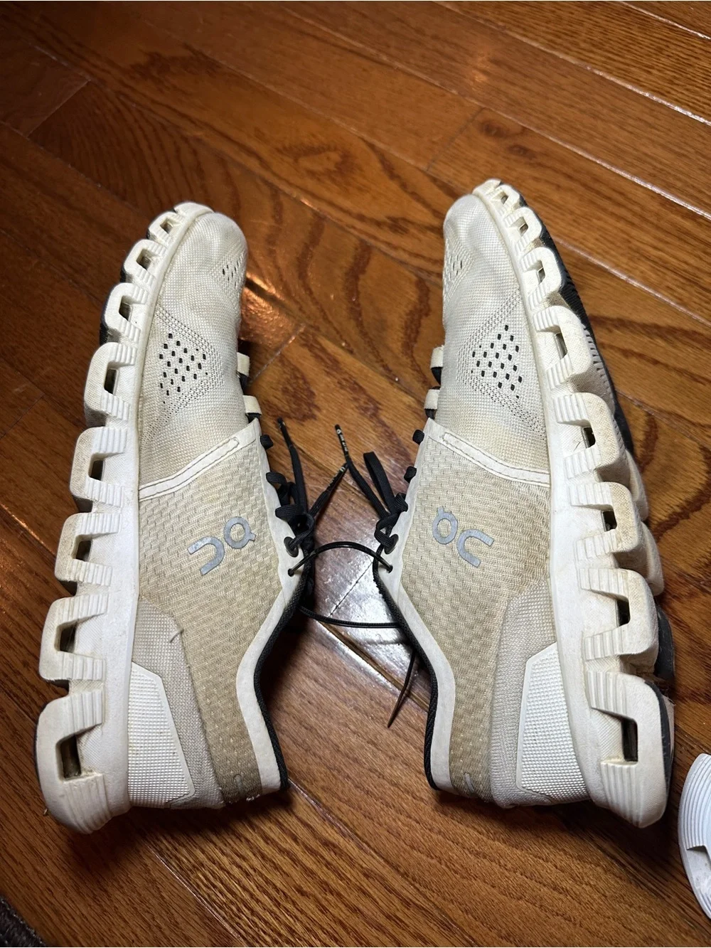 On Running wear evident